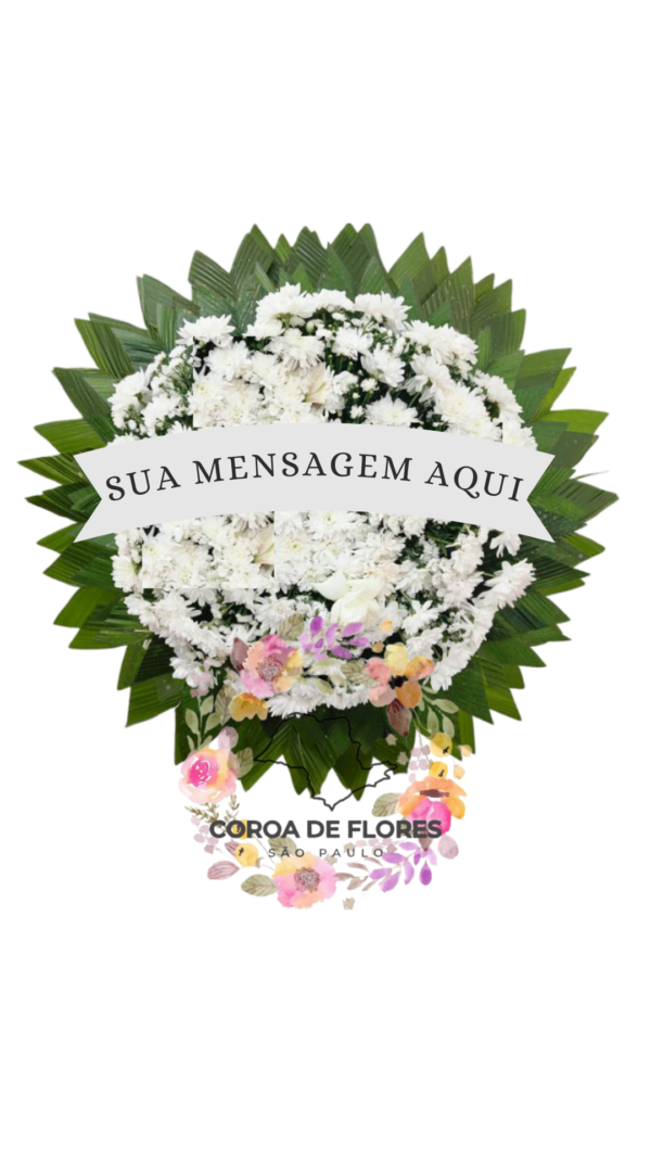 Coroa de Flores Campo Branca